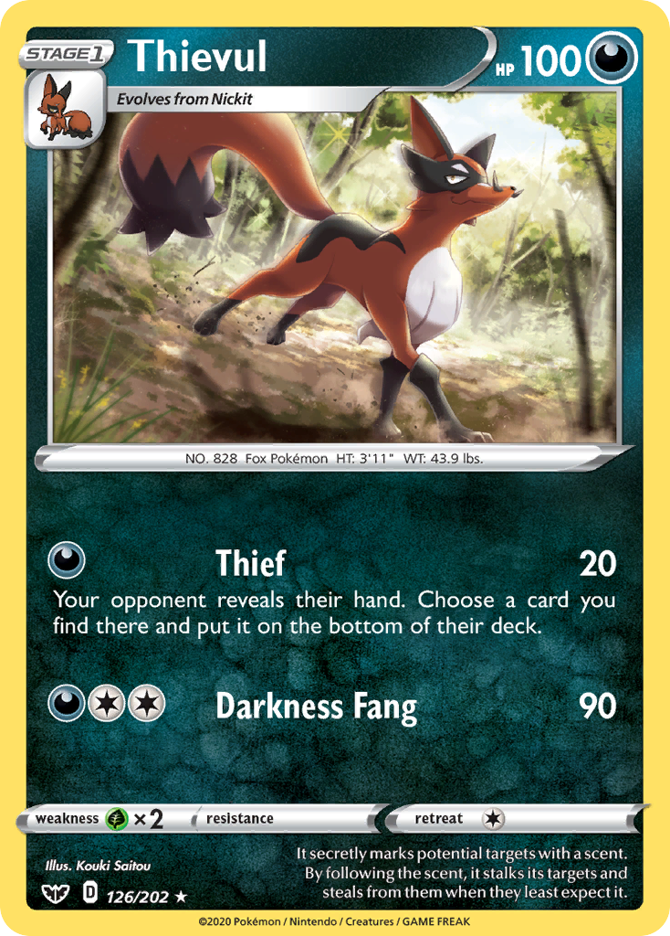 Thievul (126/202) [Espada y escudo: conjunto básico] 