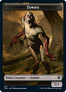 Zombi // Ficha de doble cara del Caballero Zombi [Mazos Starter Commander] 