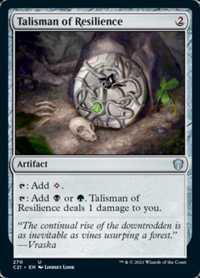 Talismán de resiliencia [Commander 2021] 
