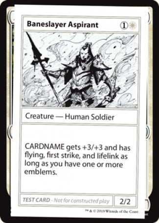 Baneslayer Aspirant (Edición 2021) [Tarjetas de prueba de juego Mystery Booster] 