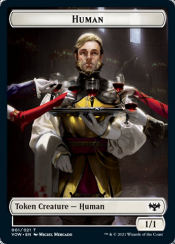 Humano (001) // Ficha de doble cara de jabalí [Innistrad: fichas de voto carmesí] 