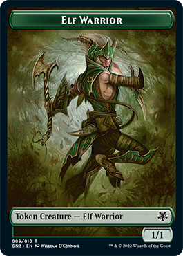 Dragón // Ficha de guerrero elfo de doble cara [Noche de juegos: fichas gratuitas para todos] 