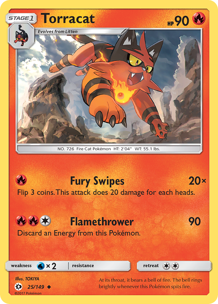 Torracat (25/149) [Sol y Luna: Conjunto básico] 