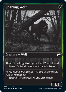 Lobo gruñendo (199) [Innistrad: Doble función] 