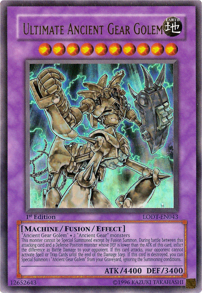 Golem de engranaje antiguo definitivo [LODT-EN043] Ultra raro 