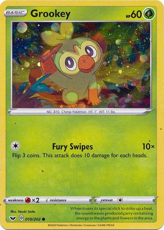 Grookey (010/202) (Cosmos Holo) [Espada y escudo: conjunto básico] 