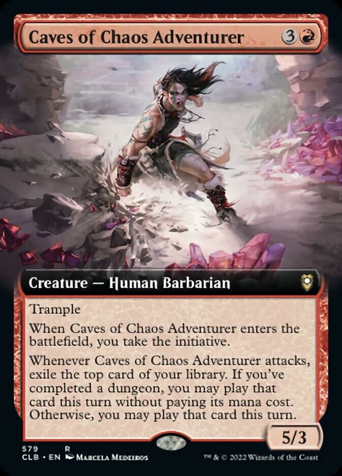 Aventurero de las Cuevas del Caos (Arte extendido) [Commander Legends: Battle for Baldur's Gate] 