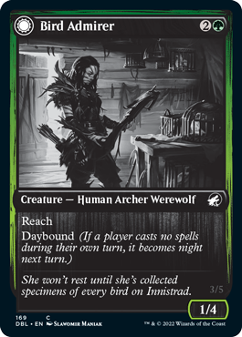 Admirador de pájaros // Trituradora de alas [Innistrad: función doble] 