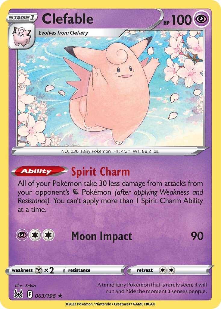 Clefable (063/196) [Espada y escudo: Origen perdido] 