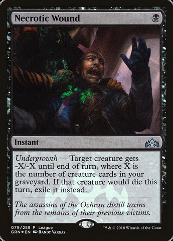 Herida necrótica (Liga) [Promociones de Guilds of Ravnica] 