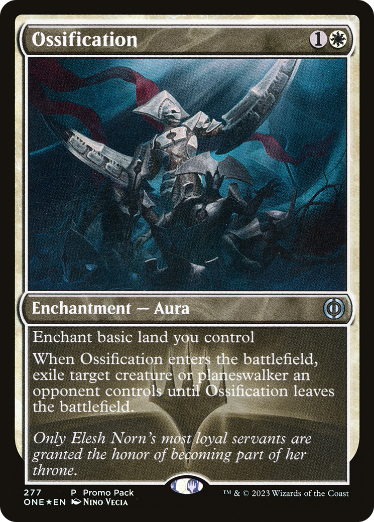 Osificación (paquete promocional) [Phyrexia: Promociones All Will Be One] 
