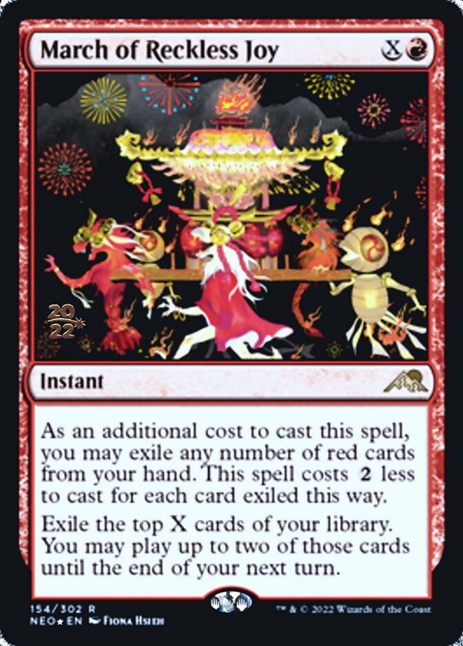 Marcha de la alegría imprudente [Promociones de presentación de Kamigawa: Neon Dynasty] 