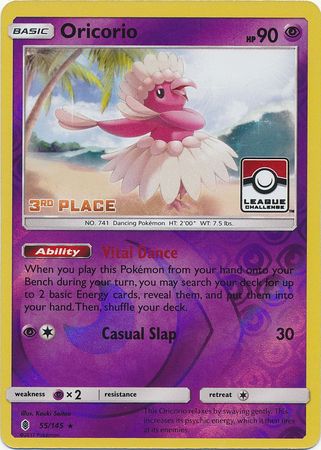 Oricorio (55/145) (Tercer lugar en promoción de liga) [Sol y luna: Guardianes nacientes] 