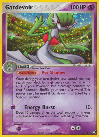 Gardevoir (9/108) (Exclusivo de la cubierta temática) [EX: Power Keepers] 