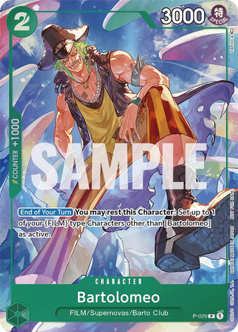 Bartolomeo (Paquete de eventos Vol. 1) [Tarjetas de promoción de One Piece] 