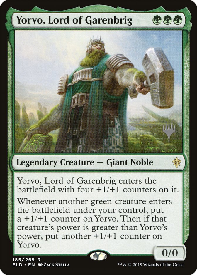 Yorvo, Señor de Garenbrig (Paquete promocional) [Promociones del Trono de Eldraine] 