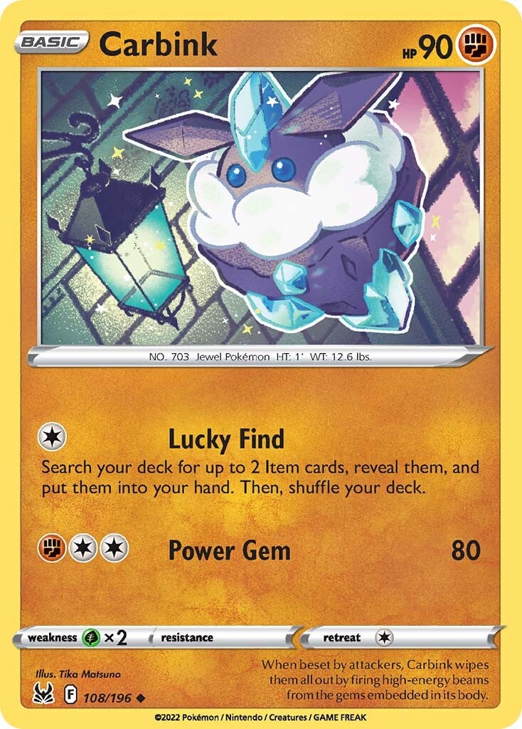 Carbink (108/196) [Espada y escudo: Origen perdido] 