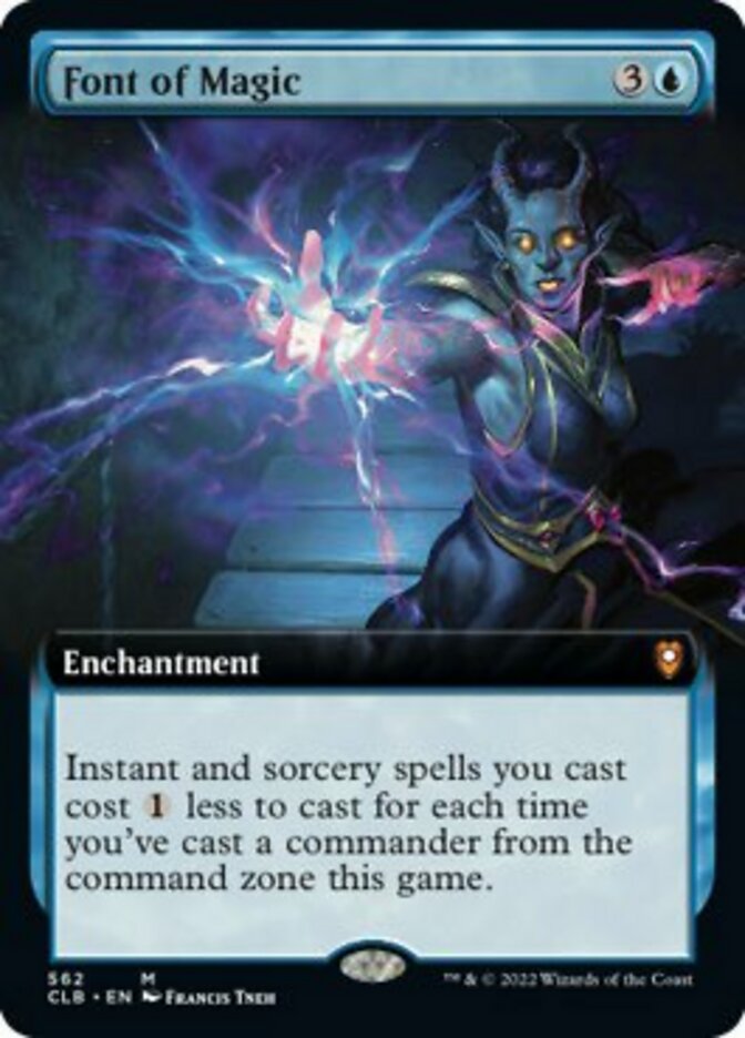 Fuente de magia (arte extendido) [Commander Legends: Battle for Baldur's Gate] 