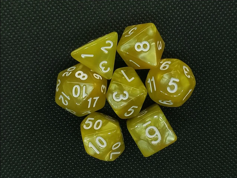 Set de 7 dados para Rol