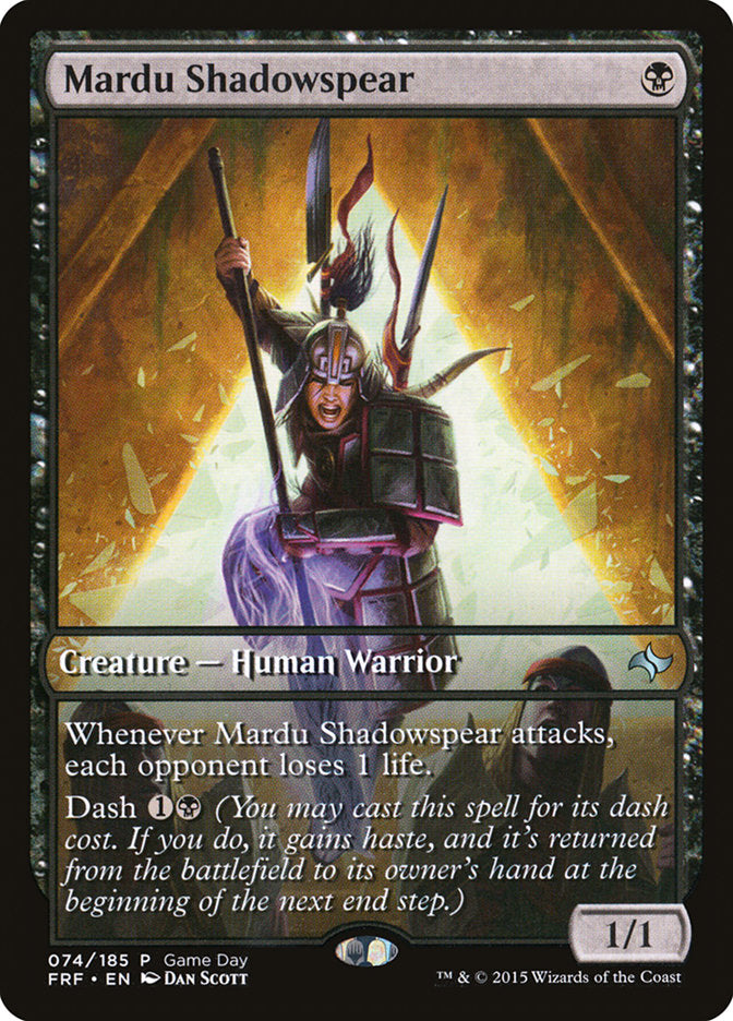 Mardu Shadowspear (Día del juego) [Promociones de Fate Reforged] 