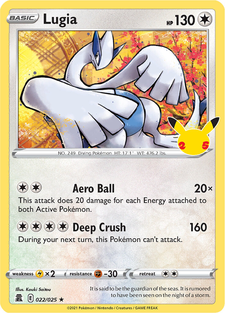 Lugia (022/025) [Celebraciones: 25 Aniversario] 