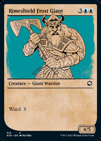 Rimeshield Frost Giant (Showcase) [Dragones y Mazmorras: Aventuras en los Reinos Olvidados] 