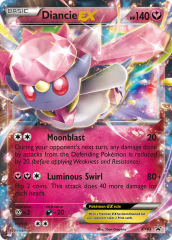 Diancie EX (XY43) [XY: Promociones de Black Star] 