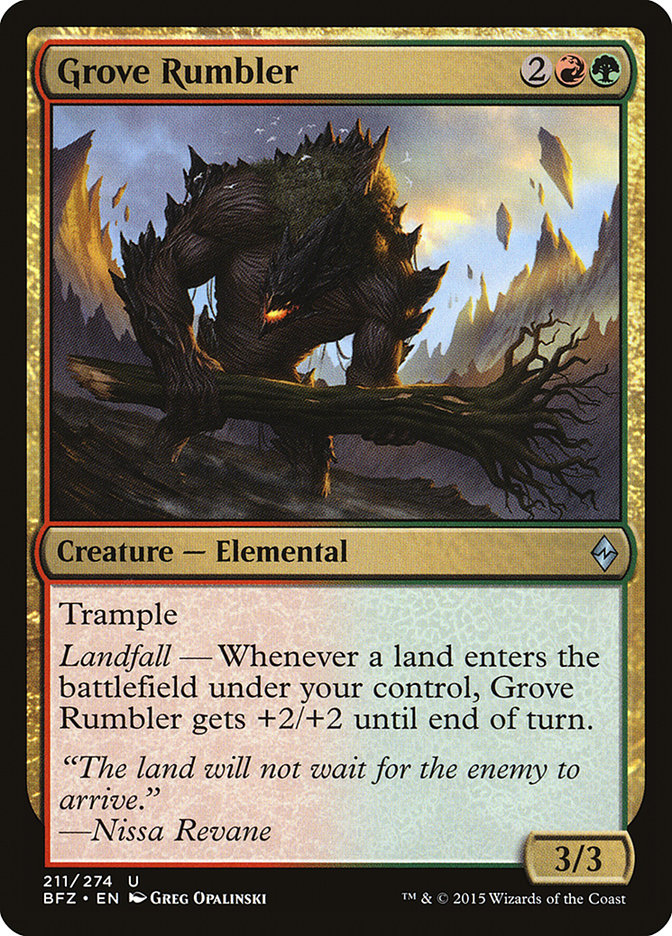 Grove Rumbler [Batalla por Zendikar] 