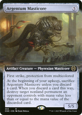 Argentum Masticore (Arte extendido) [Pyrexia: Todos serán uno] 