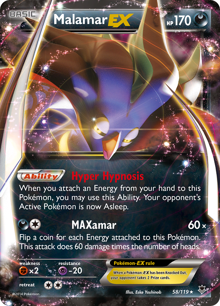 Malamar EX (58/119) [XY: Fuerzas fantasma] 