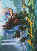 Tarjeta de arte Vodalian Mindsinger (firma estampada en oro) [Serie de arte Dominaria United] 