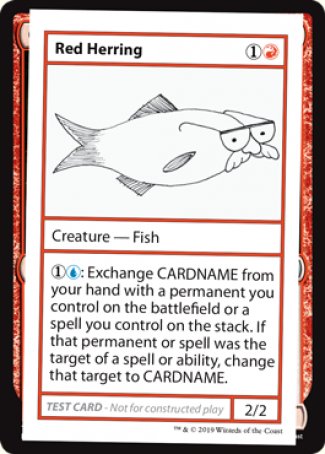 Red Herring (Edición 2021) [Tarjetas de prueba de juego Mystery Booster] 