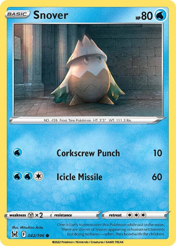 Snover (042/196) [Espada y escudo: Origen perdido] 
