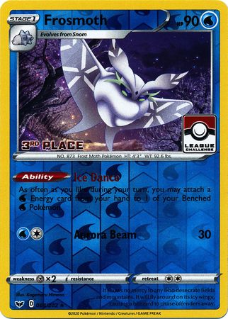 Frosmoth (064/202) (Tercer lugar en promoción de liga) [Espada y escudo: conjunto básico] 