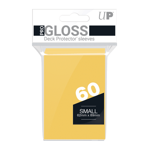 Ultra PRO: Fundas pequeñas de 60 ct - PRO-Gloss (Amarillo) 