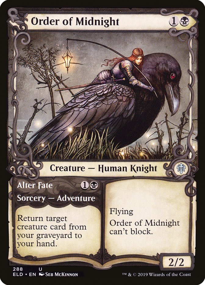 Orden de Medianoche // Alter Fate (Escaparate) [Trono de Eldraine] 