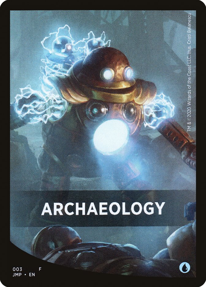 Tarjeta temática de arqueología [Tarjetas frontales Jumpstart] 