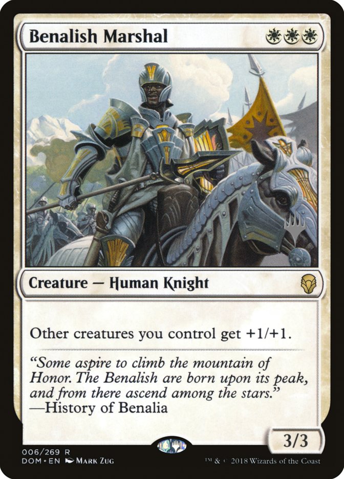 Mariscal de Benalish (Paquete promocional) [Dominaria Promos] 