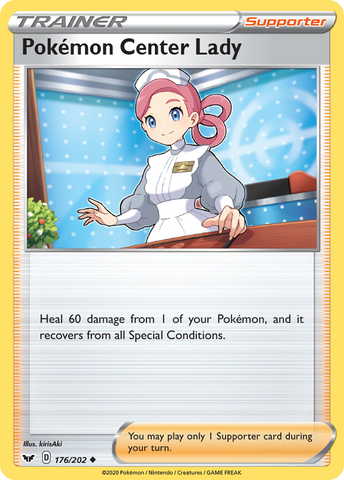 Pokemon Center Lady (176/202) [Espada y escudo: conjunto básico] 