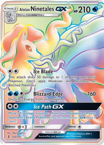 Alolan Ninetales GX (150/145) [Sol y luna: Guardianes nacientes] 