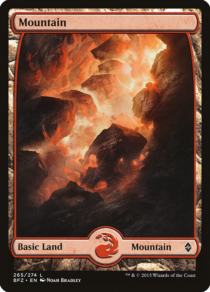 Montaña (265) (Arte completo) [Batalla por Zendikar] 