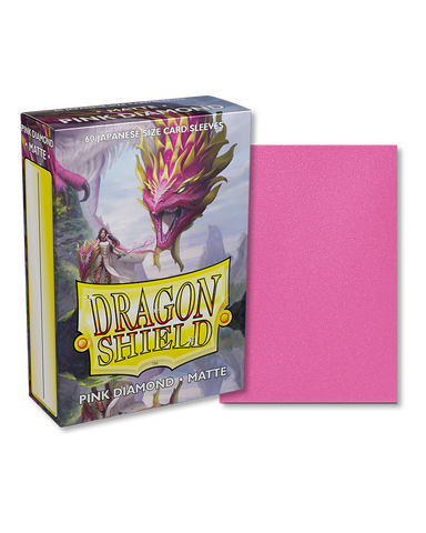 Dragon Shield Sleeves - JAPANESE SIZE - Matte Pink Diamond (60 protectores)