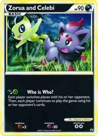 Zorua y Celebi (Tarjeta Jumbo) [Tarjetas varias] 