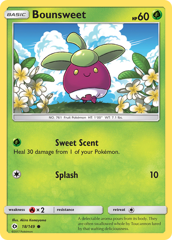 Bounsweet (18/149) [Sol y Luna: Conjunto básico] 