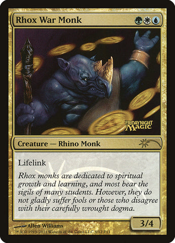 Monje de guerra Rhox [Friday Night Magic 2011] 