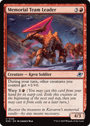 Memorial Team Leader [Edge of Eternities]