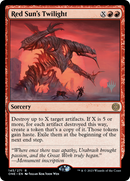 Crepúsculo del Sol Rojo (Paquete promocional) [Phyrexia: Promociones All Will Be One] 