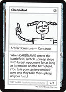 Chronobot (edición 2021) [Tarjetas de prueba de juego Mystery Booster] 