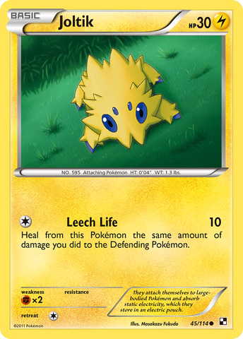 Joltik (45/114) [Blanco y negro: Conjunto básico] 