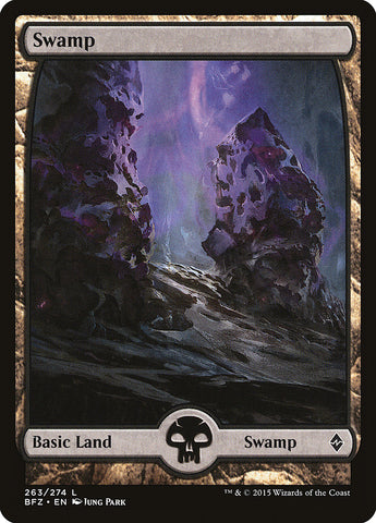 Pantano (263) (Arte completo) [Batalla por Zendikar] 